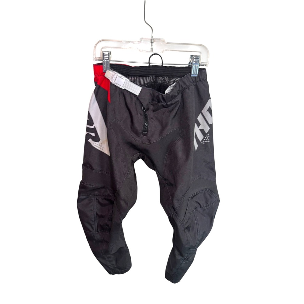 Thor Motocross Pants Youth 28 Black Red White Racing Gear Dirt Bike BMX